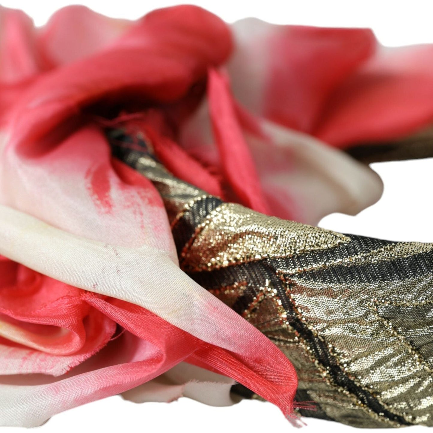 Dolce & Gabbana Multicolor Floral Applique Silk Women Headband Diadem SMY101421