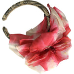 Dolce & Gabbana Multicolor Floral Applique Silk Women Headband Diadem SMY101421