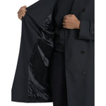 Dolce & Gabbana Black Double Breasted Trench Coat Jacket JKT3857-50