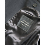 Dolce & Gabbana Black Single Breasted Trench Coat Jacket JKT3858-46
