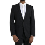 Dolce & Gabbana Black MARTINI Slim Fit Jacket Coat Blazer JKT4057-48