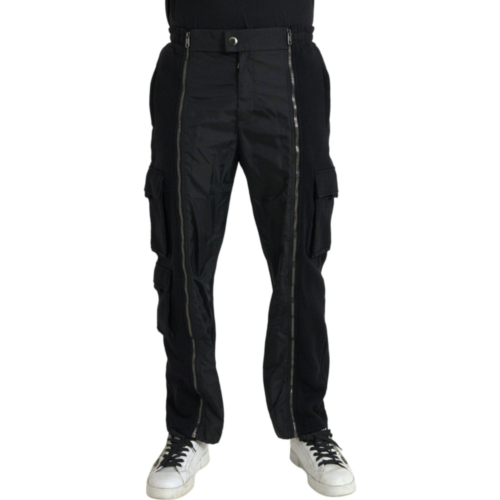 Dolce & Gabbana Black Cotton Blend Skinny Pants PAN75059#-48