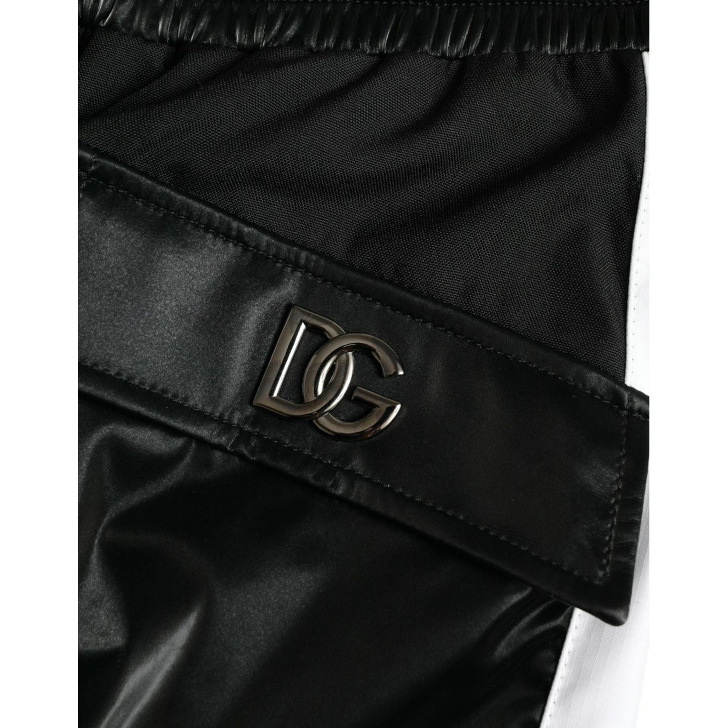 Dolce & Gabbana Black Nylon Cargo Jogger Men Sweatpants Pants PAN75072-48