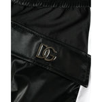 Dolce & Gabbana Black Nylon Cargo Jogger Men Sweatpants Pants PAN75072-48