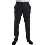 Dolce & Gabbana Black Wool Silk Skinny Dress Pants PAN75326-54