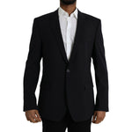 Dolce & Gabbana Black MARTINI Single Breasted Coat Blazer JKT4021-54