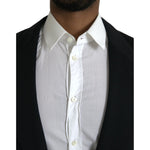 Dolce & Gabbana Black Wool Single Breasted Coat Blazer KOS2238-54