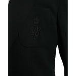 Dolce & Gabbana Black Wool Single Breasted Coat Blazer KOS2238-54