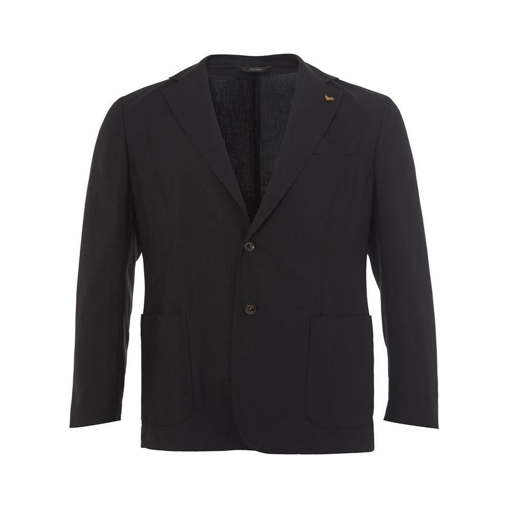 Colombo Elegant Cashmere Black Jacket CO-1935676-IT58 | 3XL