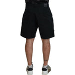 Dsquared² Black Cotton Cargo Boxer Above Knee Shorts PAN74464-48