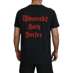 Dsquared² Black Chain Embellished Cotton Short Sleeve T-shirt THS83507-48