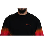 Dsquared² Black Orange Cotton Short Sleeves Crewneck T-shirt TSH83505-48