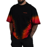 Dsquared² Black Orange Cotton Short Sleeves Crewneck T-shirt TSH83505-48