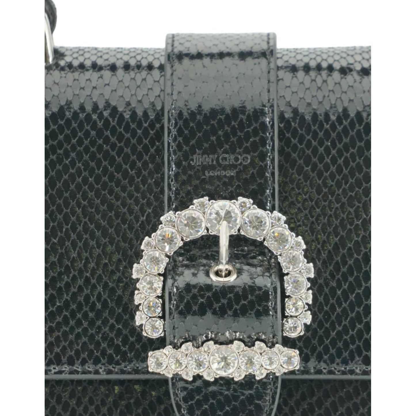 Jimmy Choo Black Leather Top Handle Shoulder Bag 194611477389