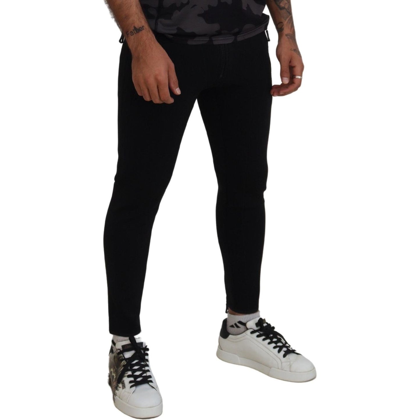 Dsquared² Back Polyamide Slim Fit Logo Print Pants PAN74462-48