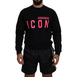 Dsquared² Black Printed Long Sleeves Pullover Sweater TSH83528-48