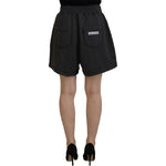Dsquared² Black Cotton Mid Waist Tattered Tapered Shorts PAN74531-38