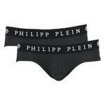 Philipp Plein Black Cotton Men Boxer Short Pack PH-6438-XL