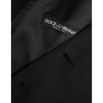 Dolce & Gabbana Black Wool Waistcoat Dress Formal Vest TSH851986-54