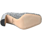 Dolce & Gabbana Silver Sequin Embellished Heels Pumps Shoes