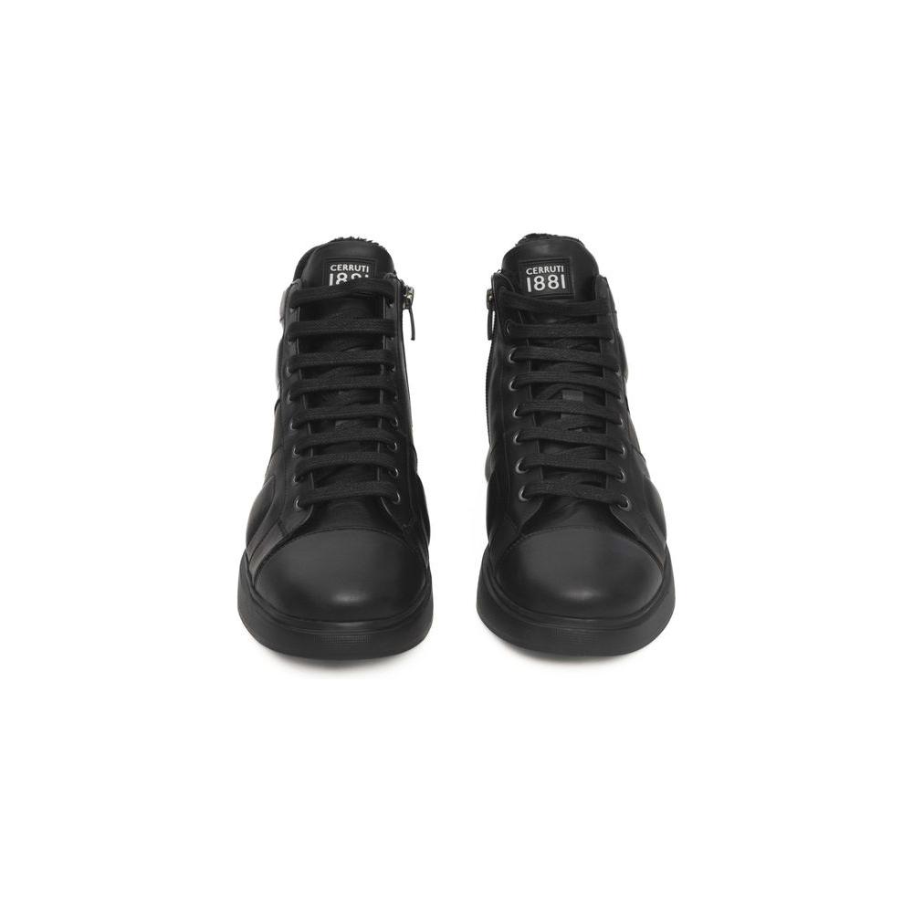 Cerruti 1881 Black Cowhide Women Sneaker CE-24516-EU36/US6