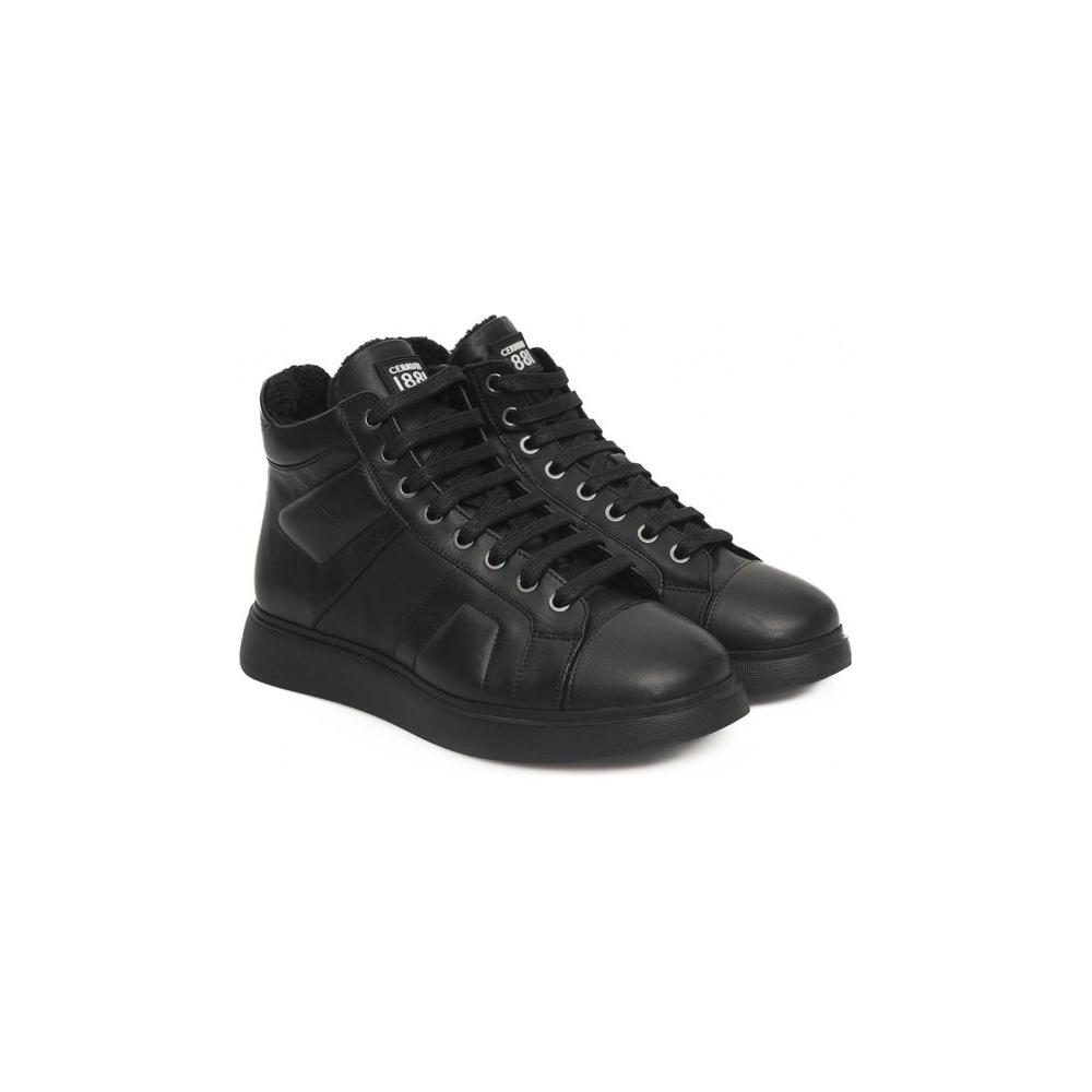 Cerruti 1881 Black Cowhide Women Sneaker CE-24516-EU36/US6
