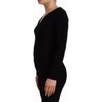 Dolce & Gabbana Black Wool Knit Button Down Cardigan Sweater TSH7472-42