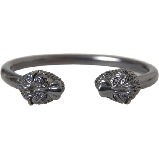 Nialaya Black Rhodium Lion Bangle Bracelet Women Bracelet