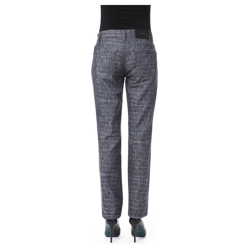 BYBLOS Black Viscose Women Pants BY-17630-W28