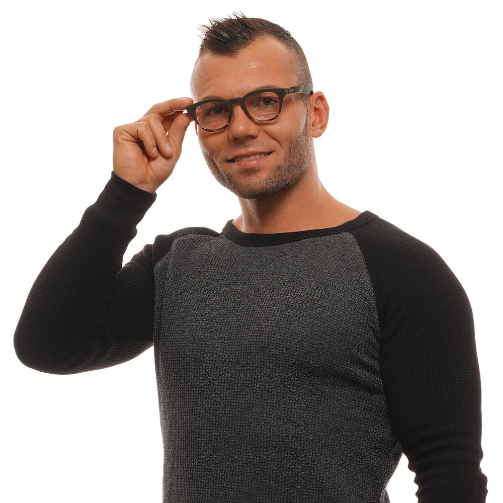 Ermenegildo Zegna Brown Men Glasses Frame