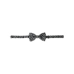 Dolce & Gabbana Black White Printed Adjustable Neck Men Bow Tie FT3958