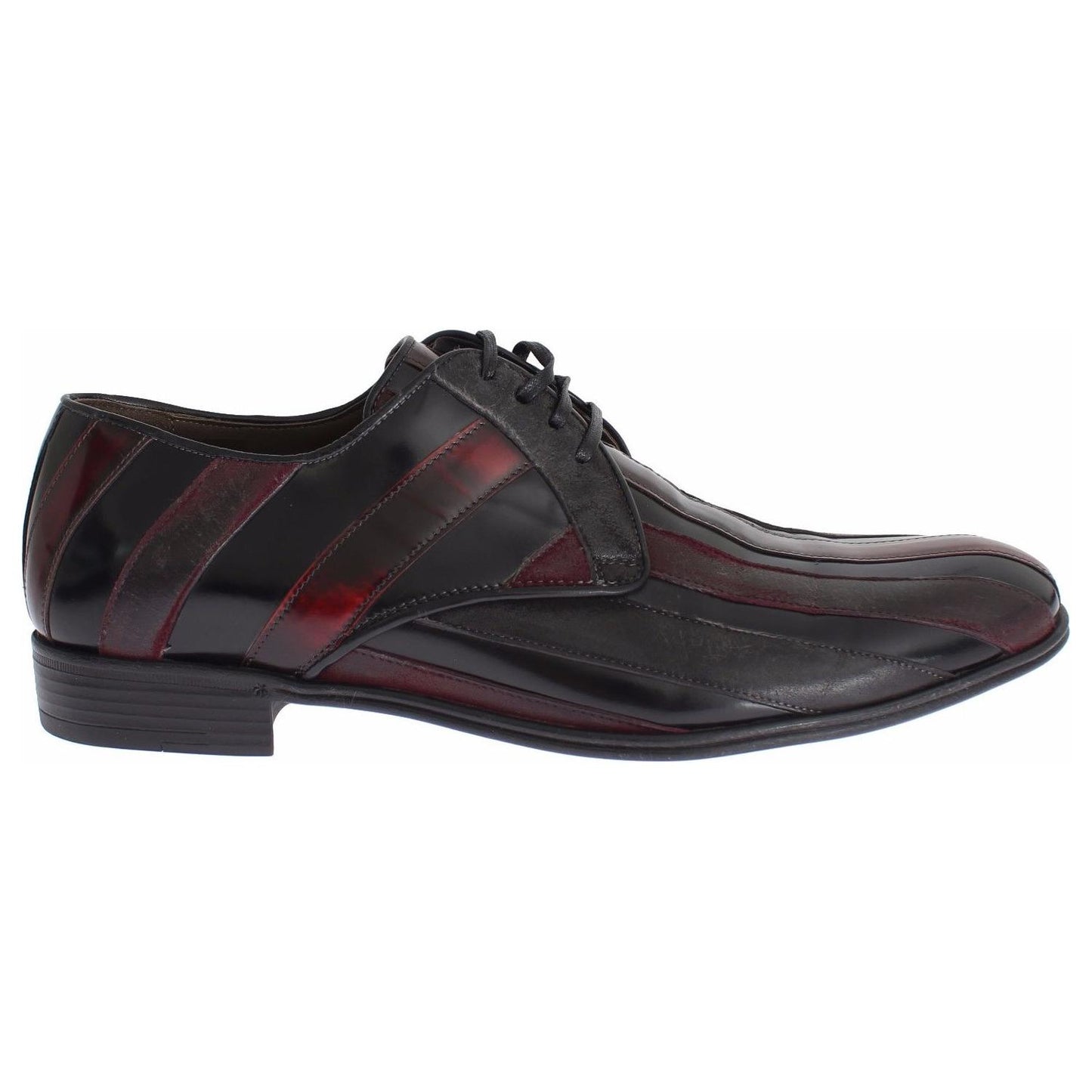 Dolce & Gabbana Black Bordeaux Leather Dress Formal Shoes SIG17161-2