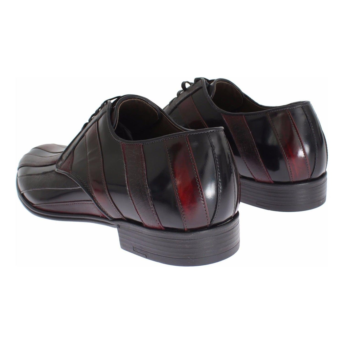 Dolce & Gabbana Black Bordeaux Leather Dress Formal Shoes SIG17161-2