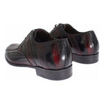 Dolce & Gabbana Black Bordeaux Leather Dress Formal Shoes SIG17161-2
