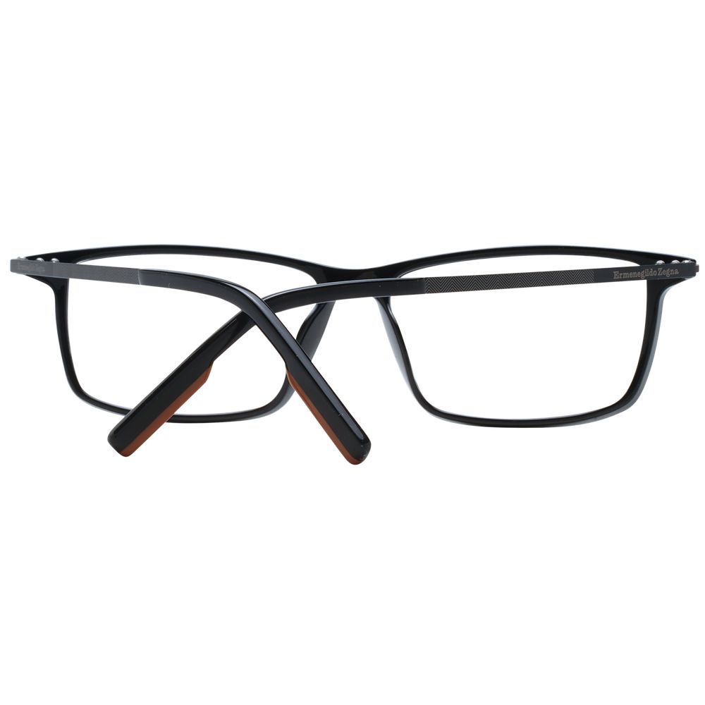 Ermenegildo Zegna Black Men Glasses Frame
