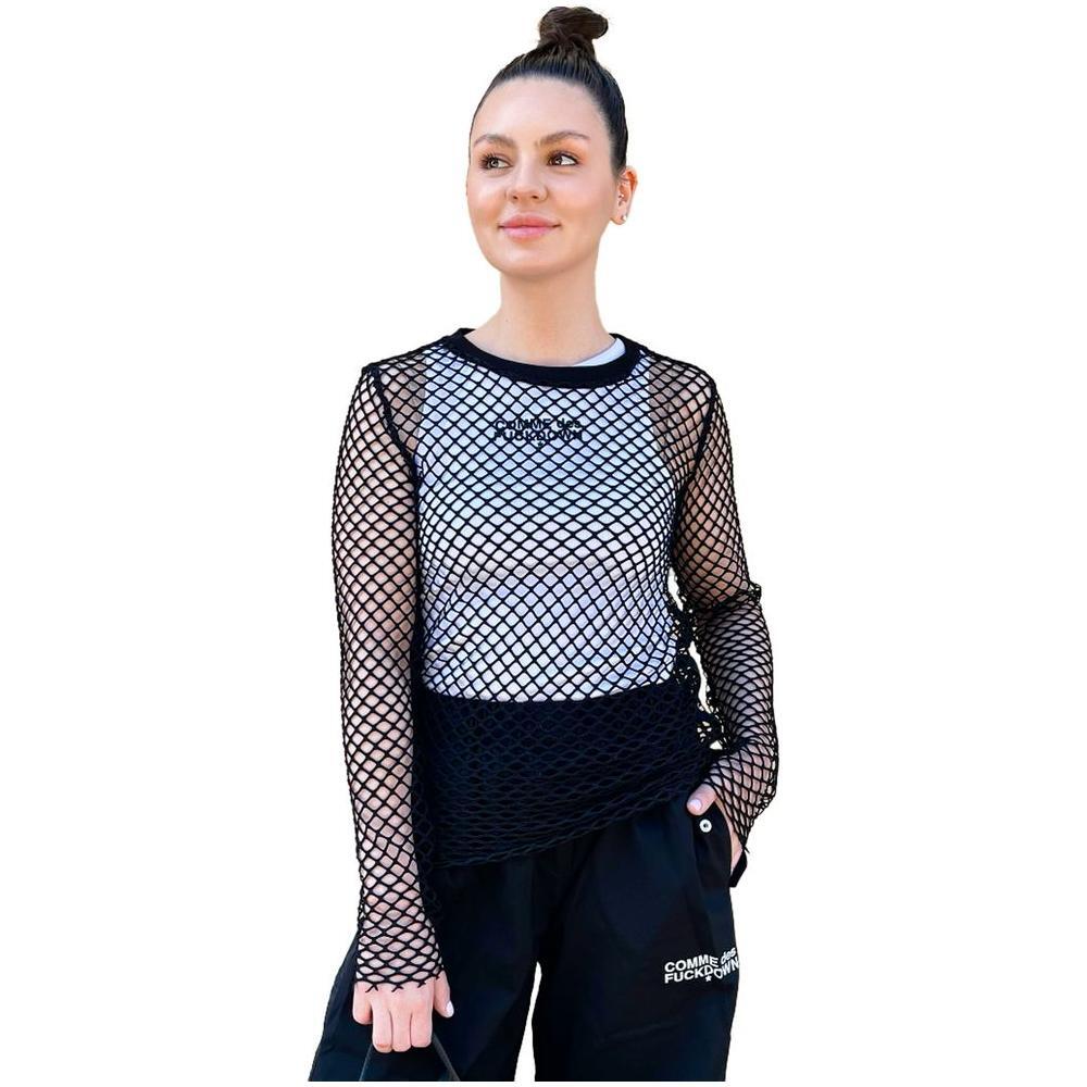 Comme Des Fuckdown Black Polyester Tops & T-Shirt