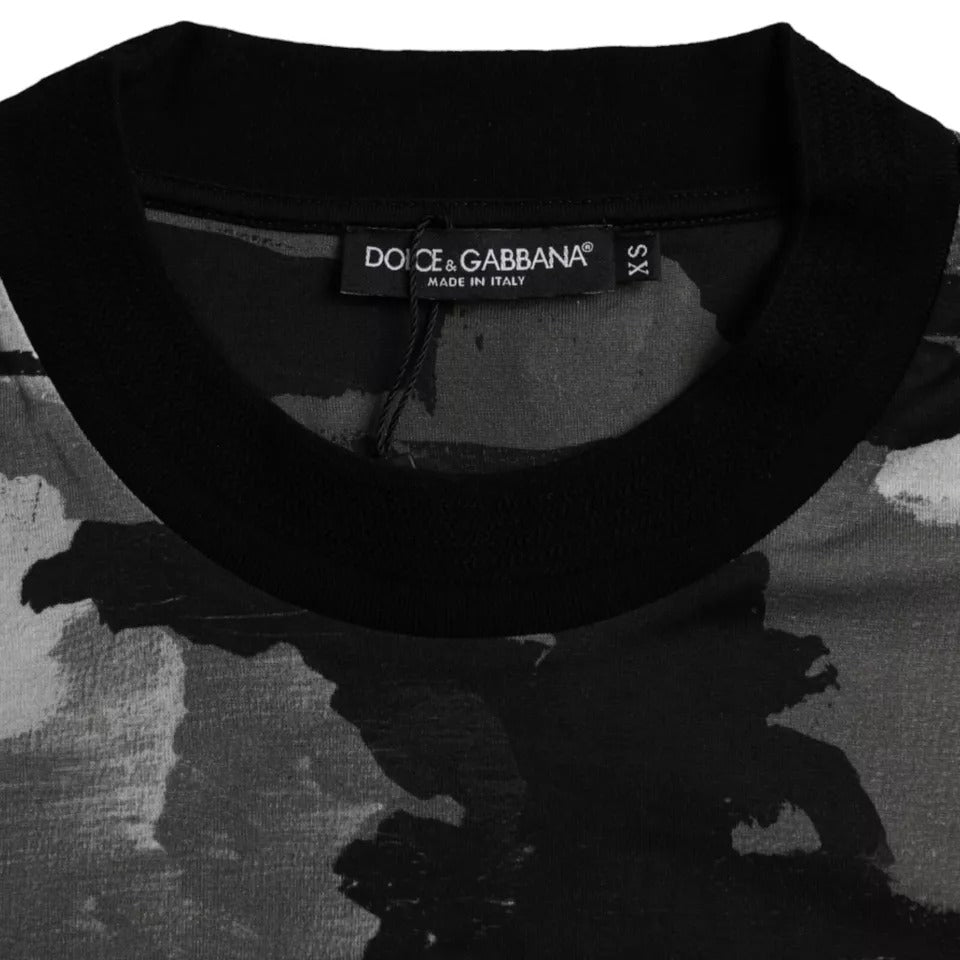 تي شيرت Dolce & Gabbana متعدد الألوان من القطن بياقة دائرية
