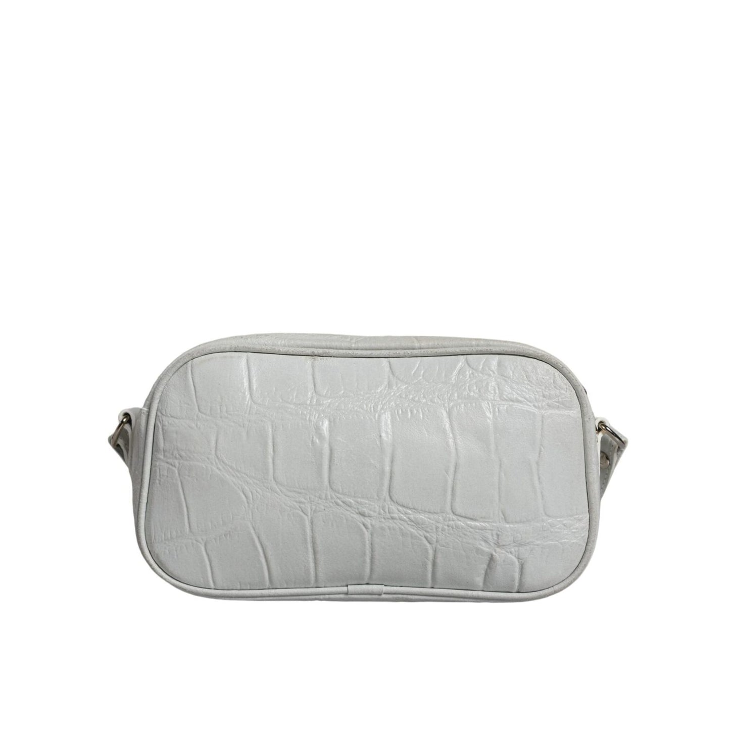 Aniye By White Croc Print Leather Crossbody Sling Bag BAG1573