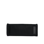 Versace Black Top Handle Canvas Leather Logo Crossbody Tote Bag