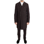 Dolce & Gabbana Bordeaux Wool Stretch Long 3 Piece Suit KOS1096-1