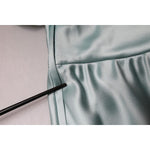Dolce & Gabbana Mint Green Silk Fit Cut One Shoulder Dress DR28279-40