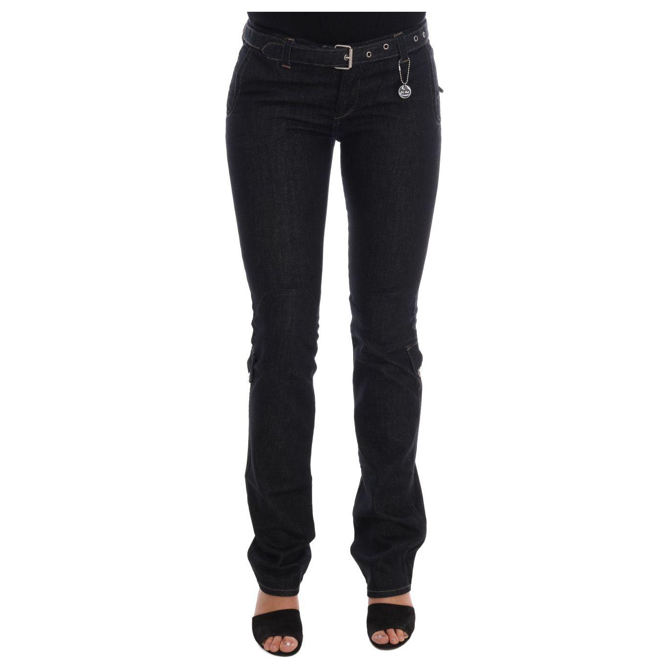 Costume National Blue Cotton Stretch Slim Fit Jeans SIG30123-2
