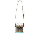 Dolce & Gabbana Multicolor Wood Leather Clutch Shoulder Bag