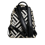 Dolce & Gabbana Black White Nylon Leather Travel Back Pack Bag BAG4118