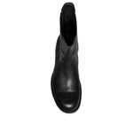 Dolce & Gabbana Black Horse Leather Mid Calf Boots Shoes