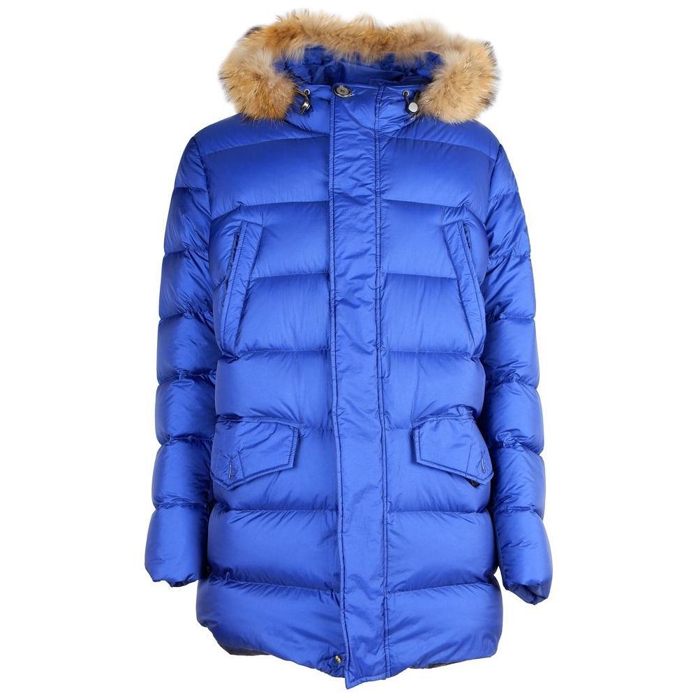 Add Blue Nylon Men Jacket AD-14189-IT50 | L