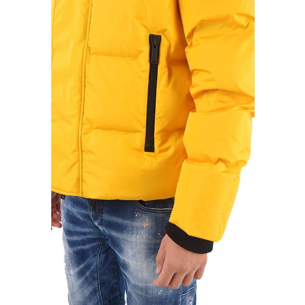 Dsquared² Yellow Nylon Men's Down Jacket DS-14202-IT46 | S