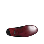 Dolce & Gabbana Black Logo Embroidered Leather Loafer Men Dress Shoes