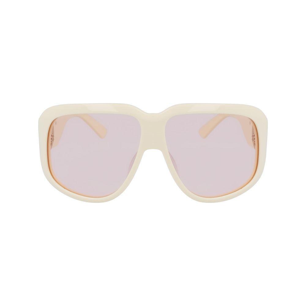 Longchamp White Acetate Sunglasses