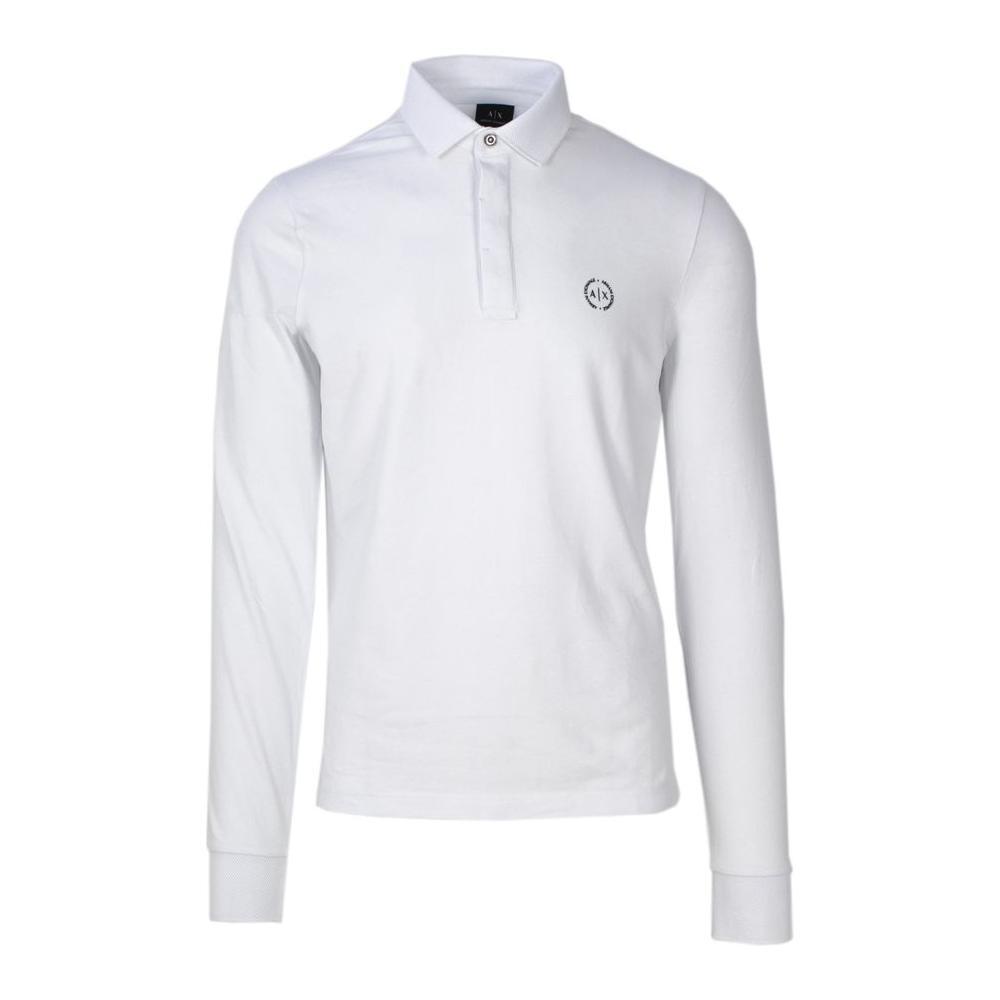 Armani Exchange White Cotton Long Sleeve AR-2160700008-IT42 | XS